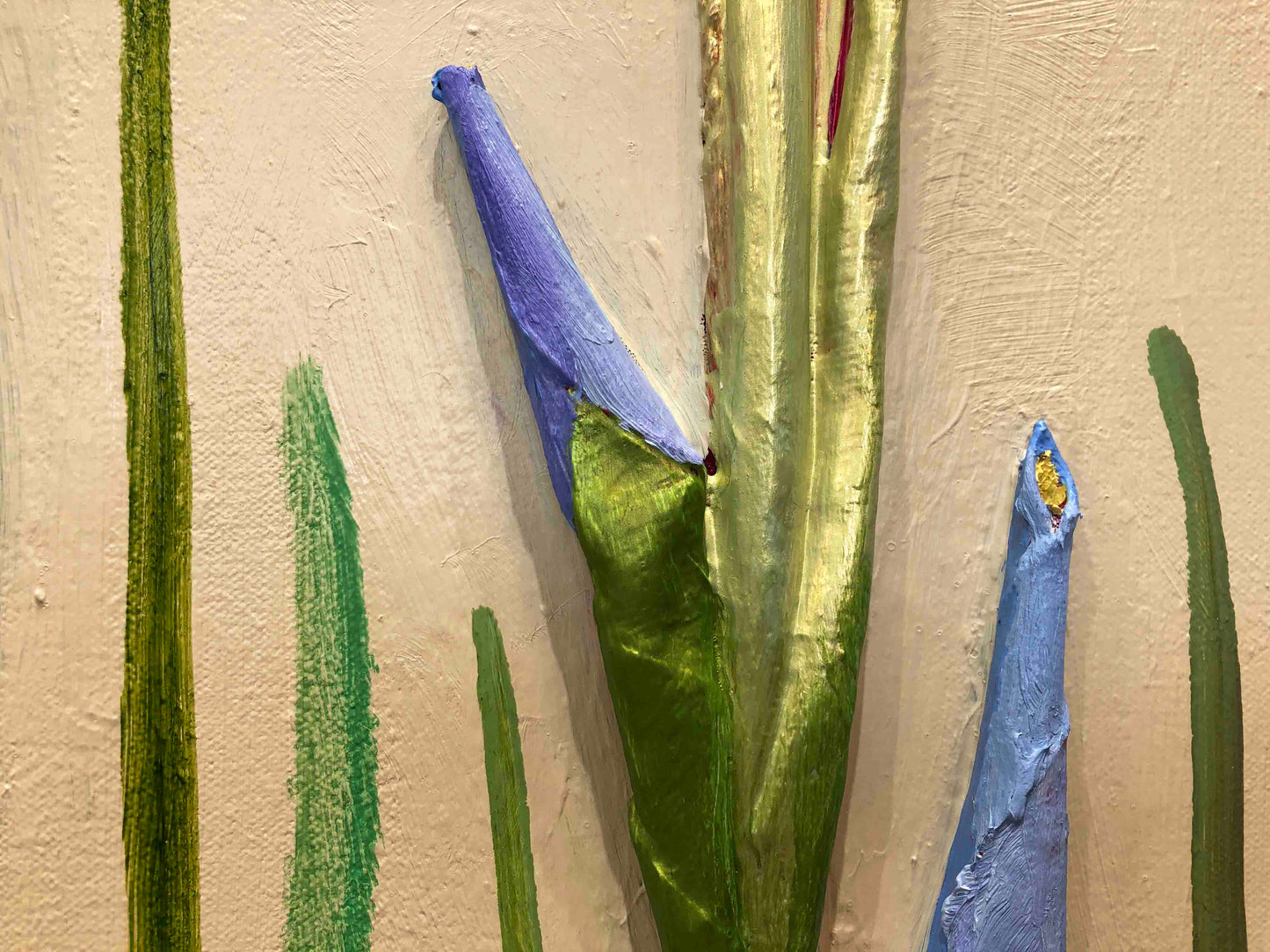 Dutch Irises 60 x 60" - Oil Painting