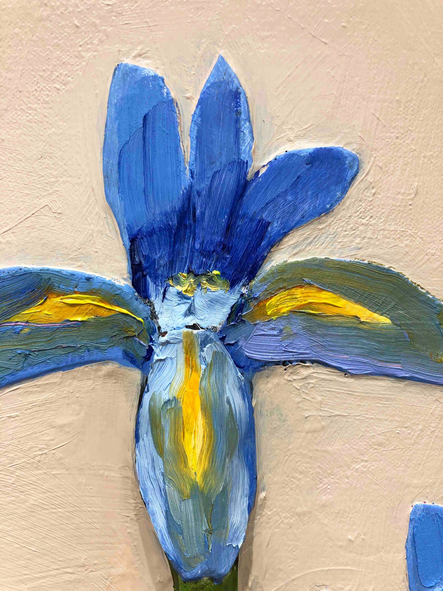 Dutch Irises 60 x 60" - Oil Painting