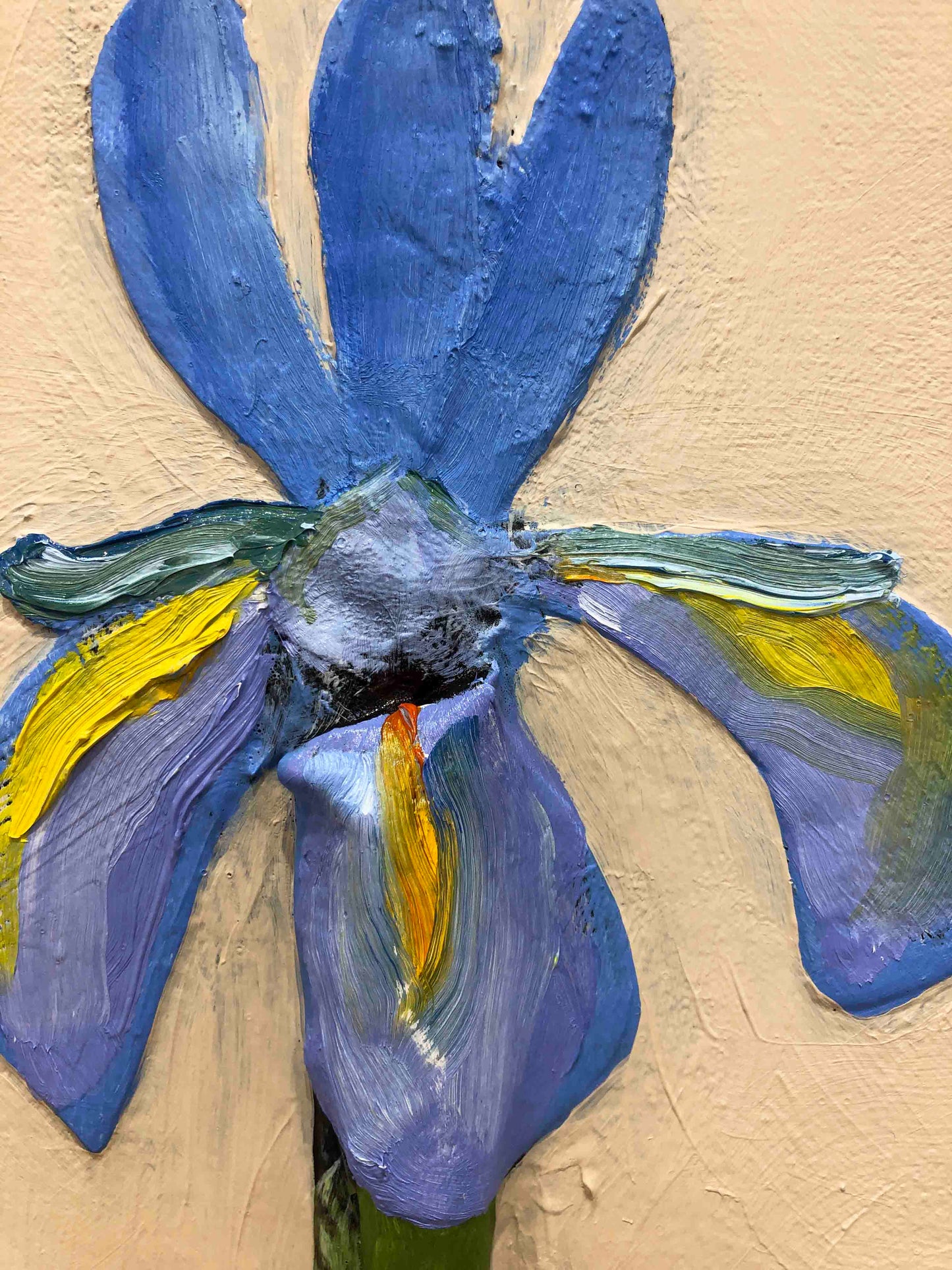 Dutch Irises 60 x 60" - Oil Painting