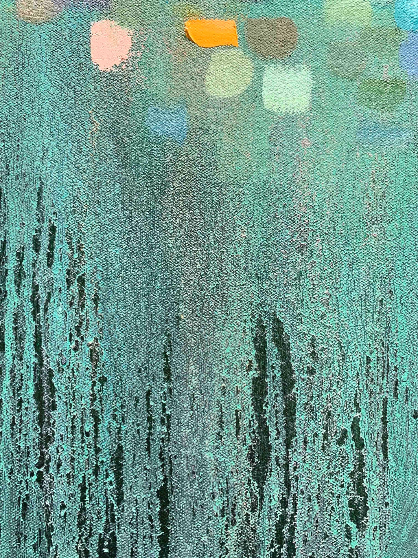 Falling Up 30 x 30" - Oil Painting