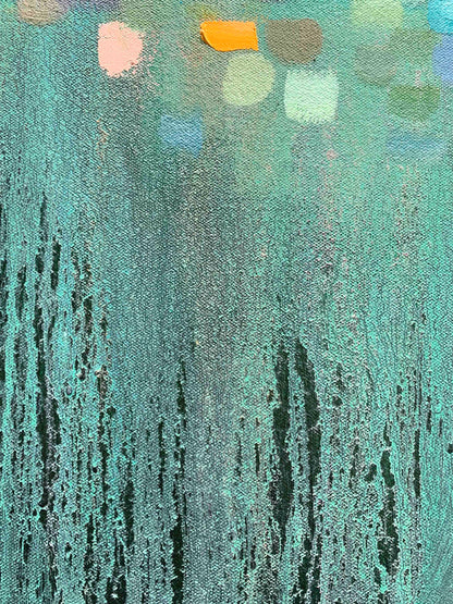 Falling Up 30 x 30" - Oil Painting