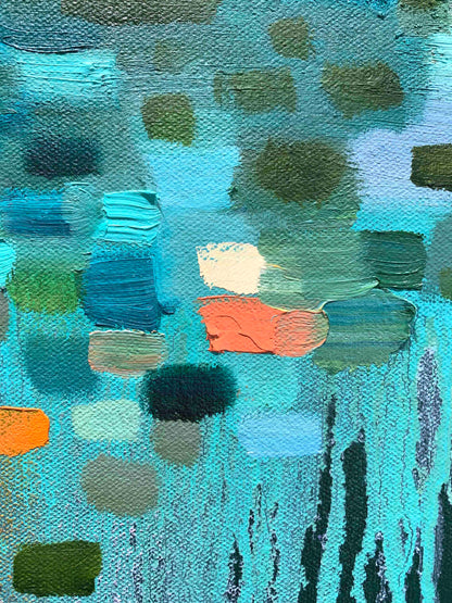 Falling Up 30 x 30" - Oil Painting