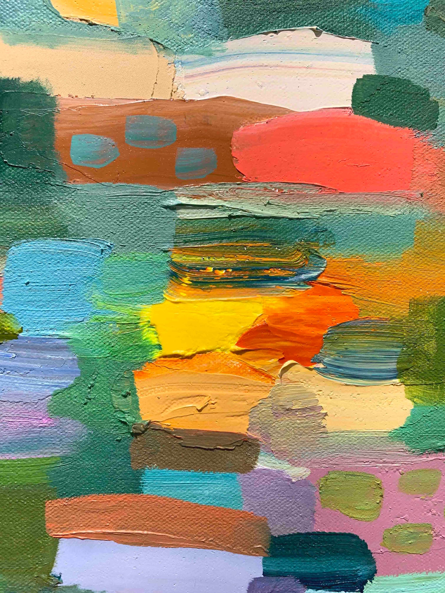 Falling Up 30 x 30" - Oil Painting