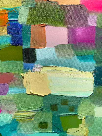 Falling Up 30 x 30" - Oil Painting