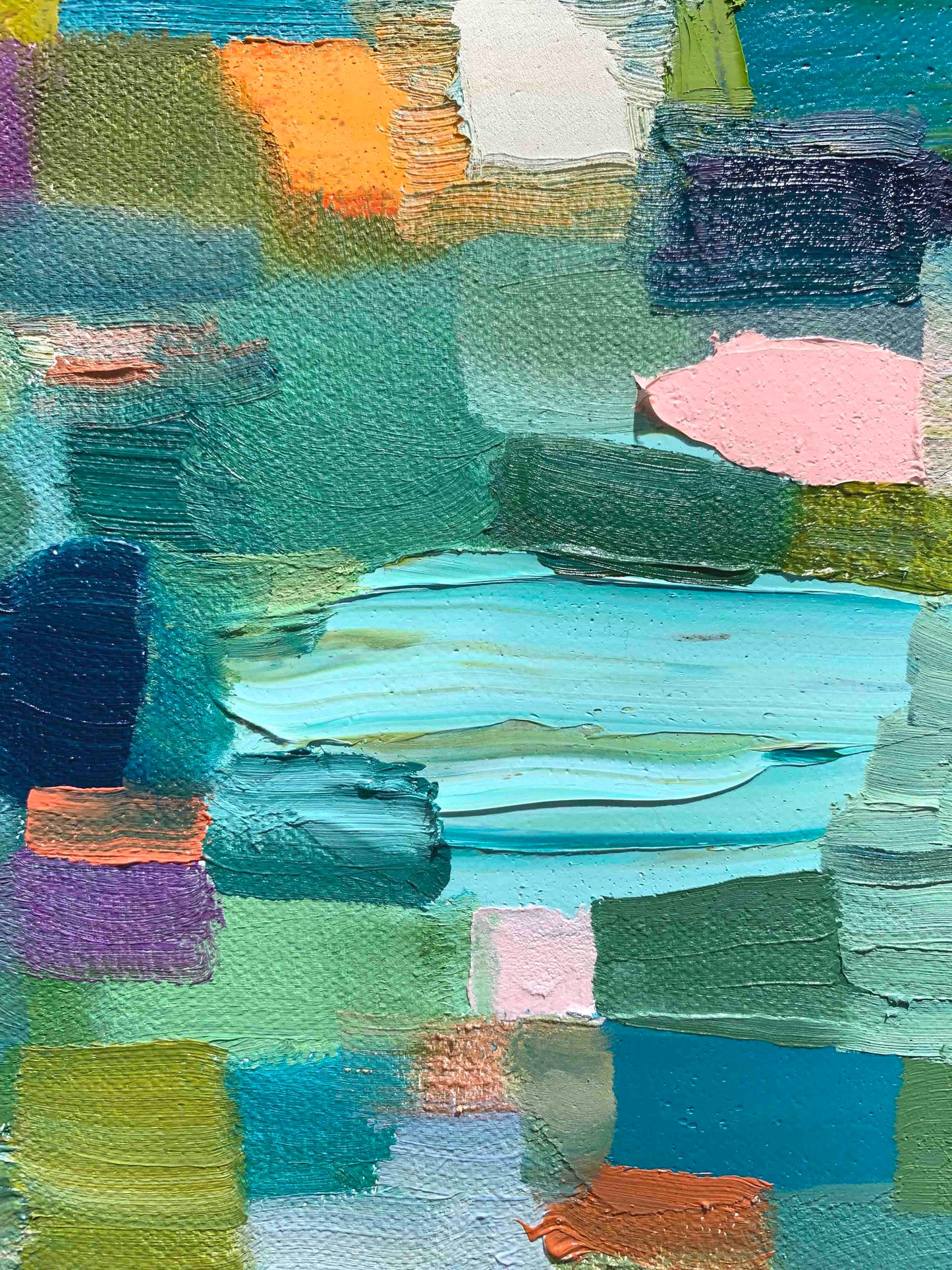 Falling Up 30 x 30" - Oil Painting