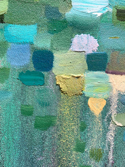 Falling Up 30 x 30" - Oil Painting