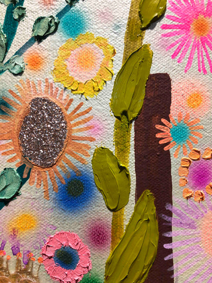 Feral Flower Beds 36 x 48" - Oil Painting