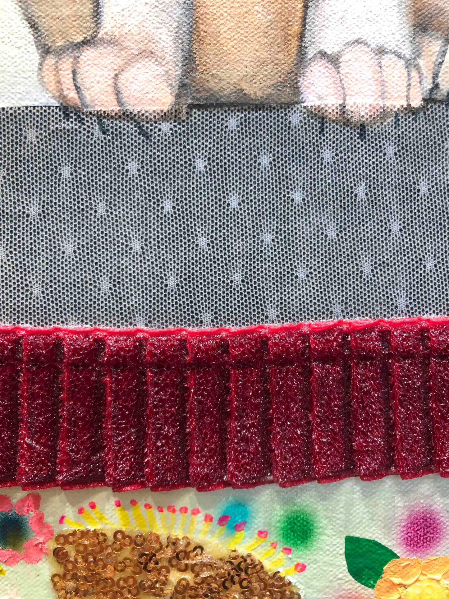 Feral Flower Beds 36 x 48" - Oil Painting