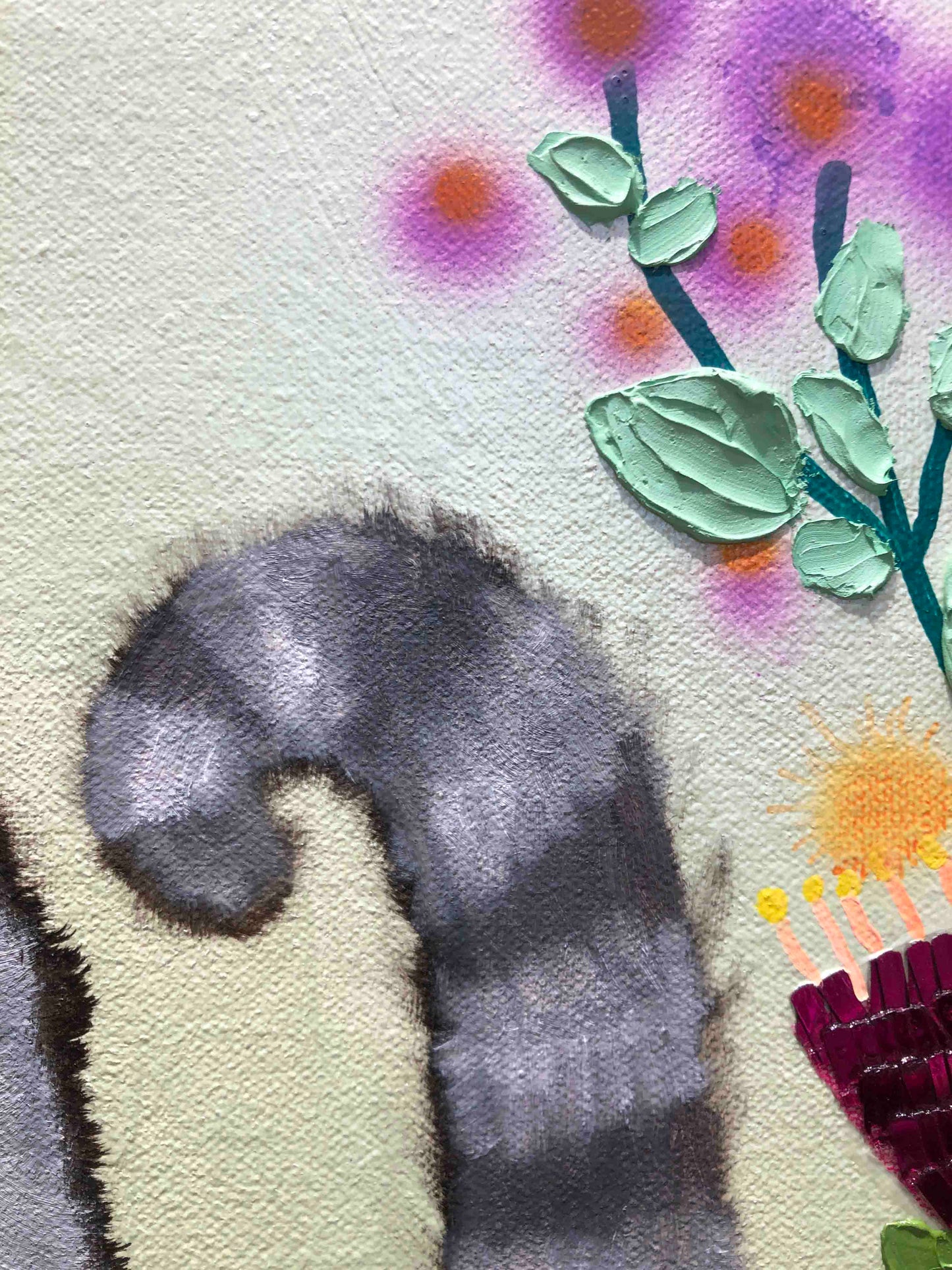 Feral Flower Beds 36 x 48" - Oil Painting