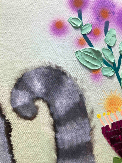 Feral Flower Beds 36 x 48" - Oil Painting