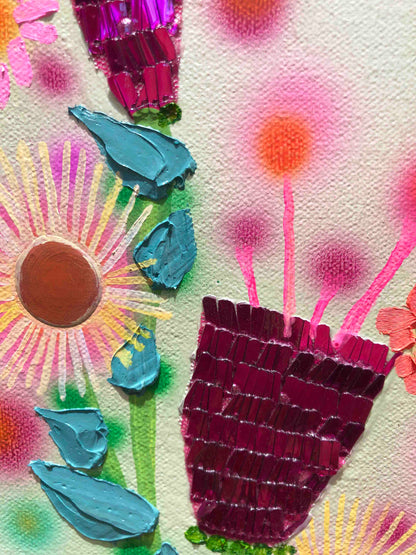 Feral Flower Beds 36 x 48" - Oil Painting