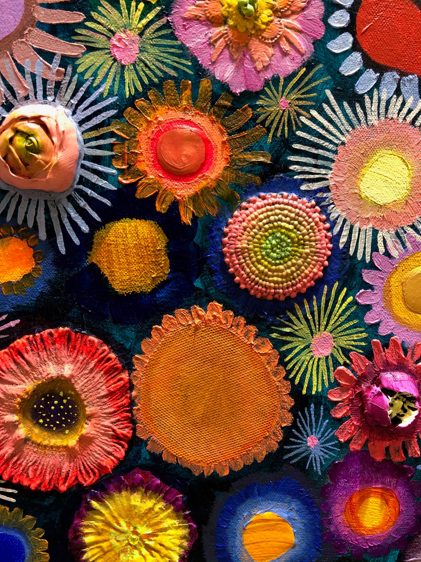 Flower Couture 48 x 48" - Oil Painting