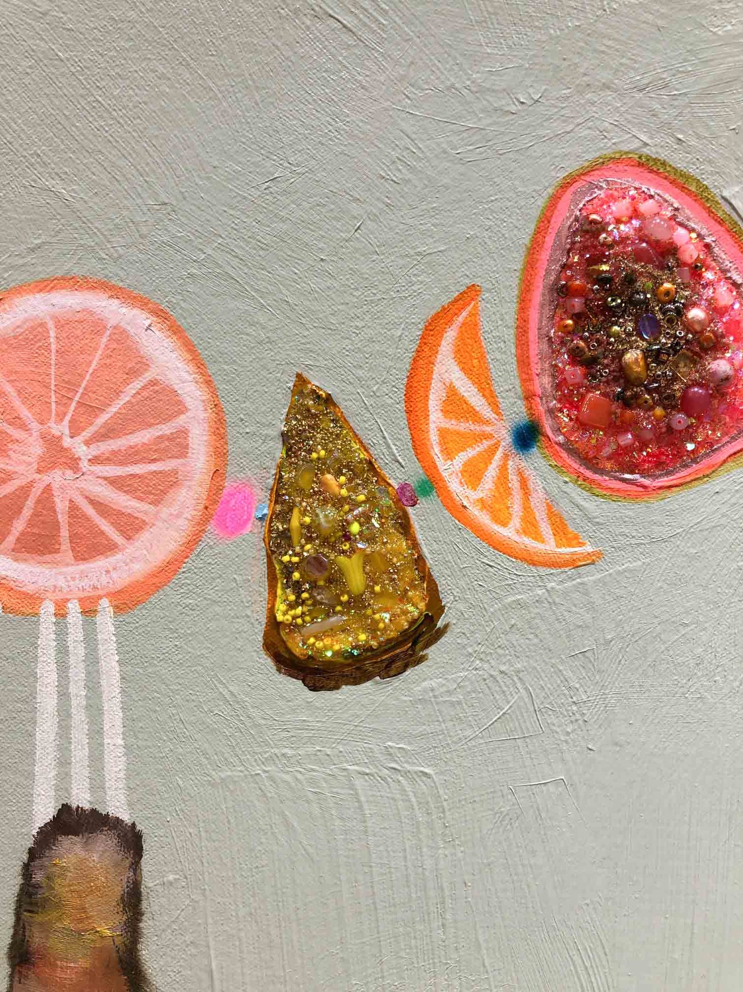 Fruit Baskets 84 x 72" - Oil Painting