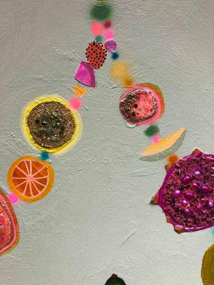 Fruit Baskets 84 x 72" - Oil Painting