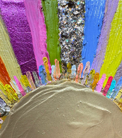 Ultra Violet - 5.75 x 5.75" - Oil Painting