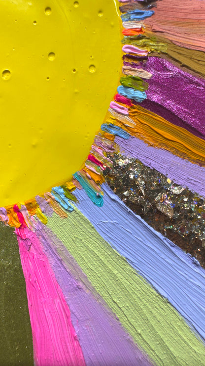 Glowing - 5.75 x 5.75" - Oil Painting