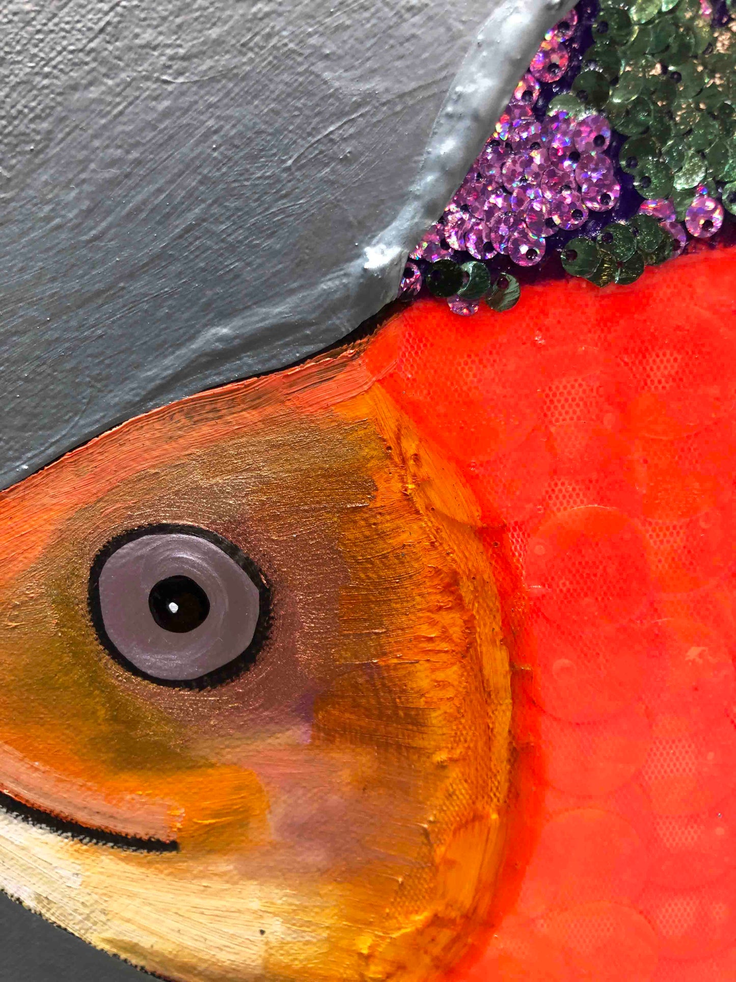 Goldfish Boldfish 7ft x 6ft - Oil Painting