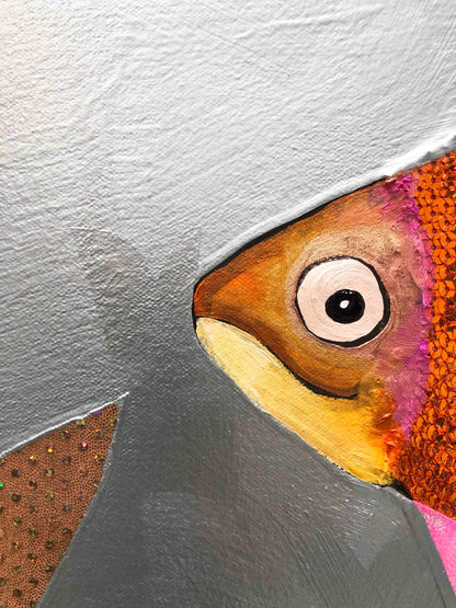 Goldfish Boldfish 7ft x 6ft - Oil Painting