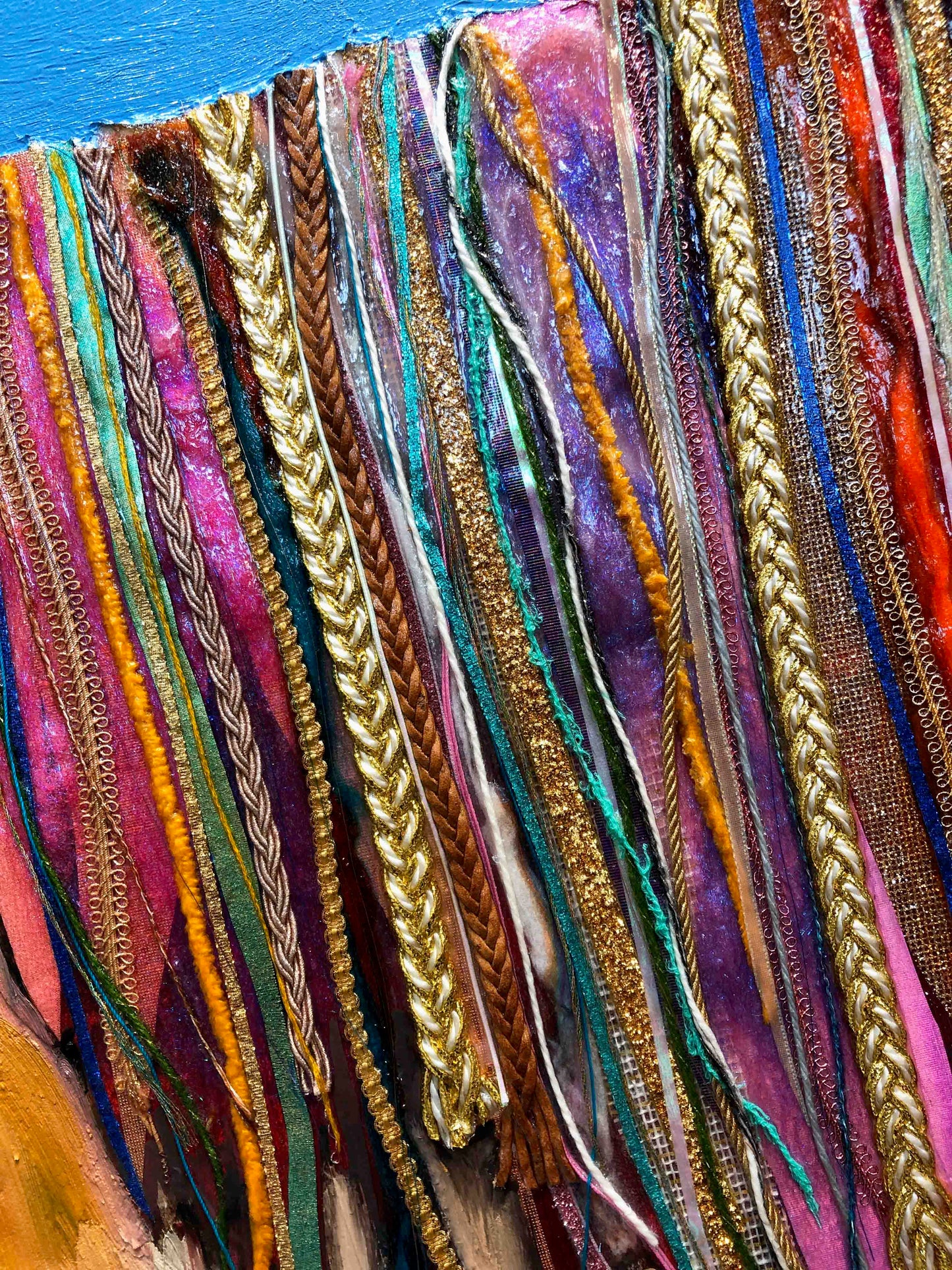 Gold Shoes 72 x 84" - Oil Painting