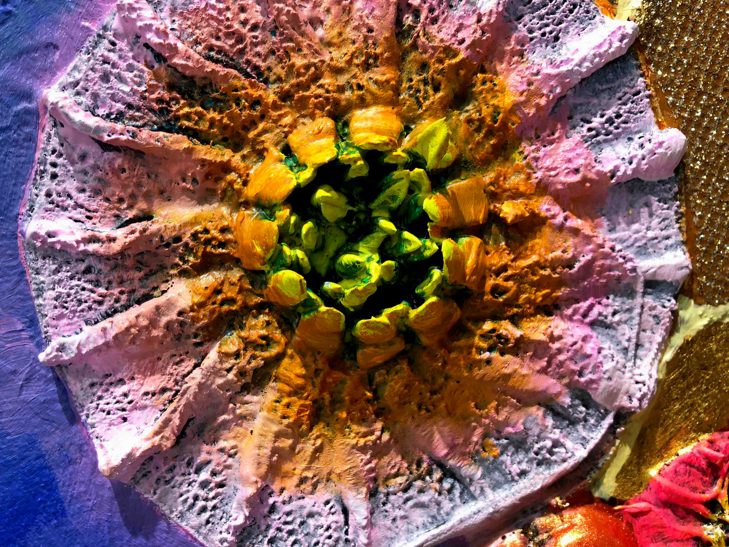 Bees in Ball Gown Wings 60 x 60" - Oil Painting