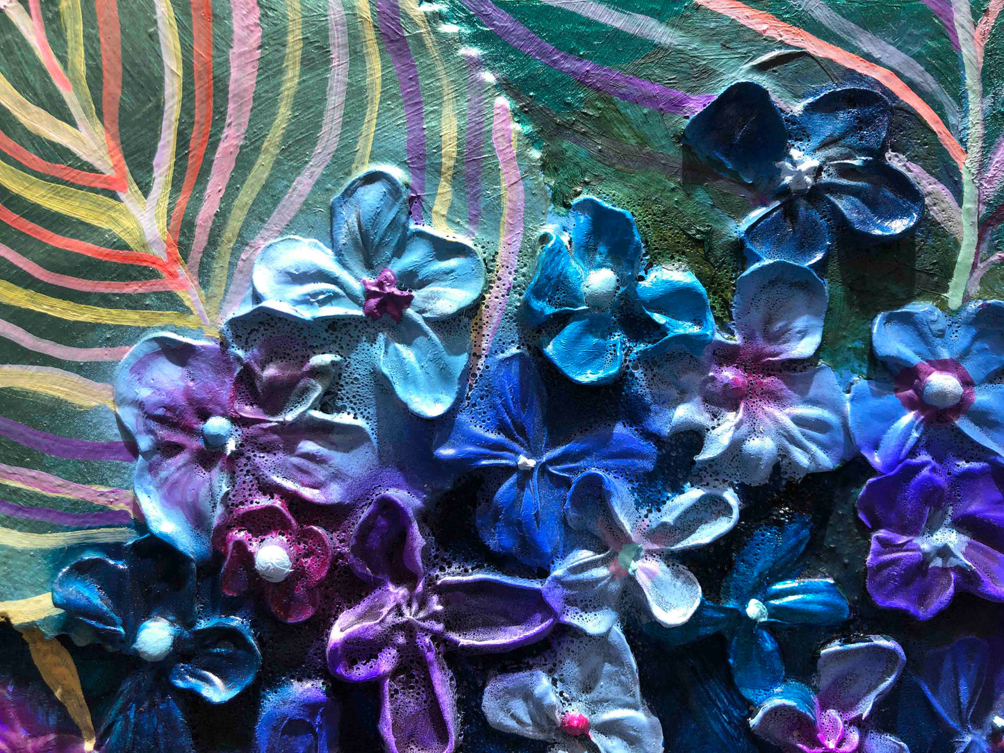 Hydrangeas 48x48" - Oil Painting