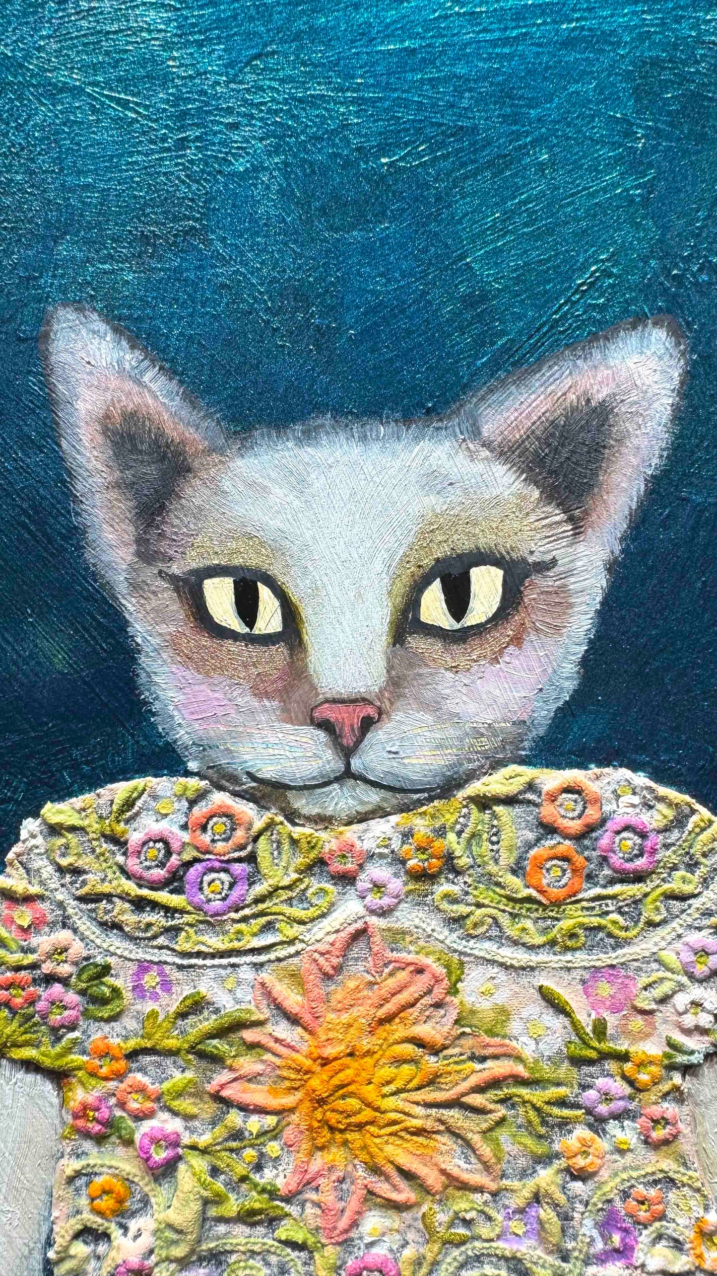 Kitty Cupcakes 11x14" - Oil Painting