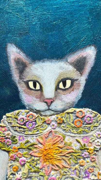 Kitty Cupcakes 11x14" - Oil Painting