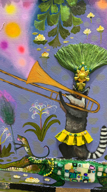 Lily Pad Parade - 72x48" - Oil Painting