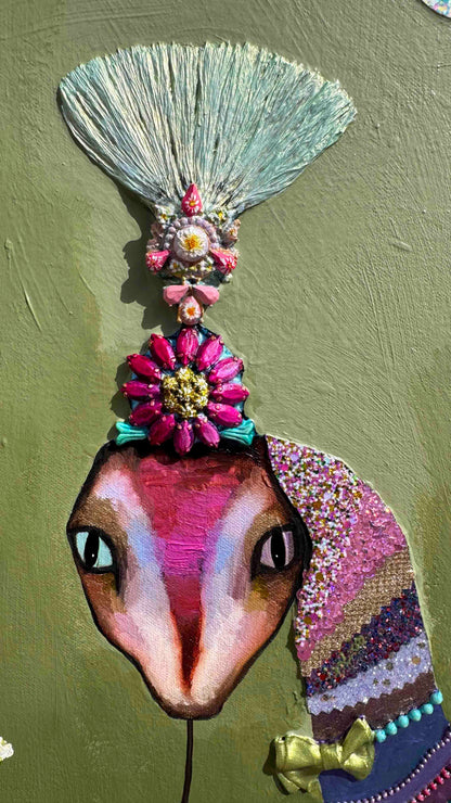 Lotus Flower Queen - 30x30" - Oil Painting