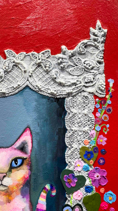 Morning Glories 48x48" - Oil Painting