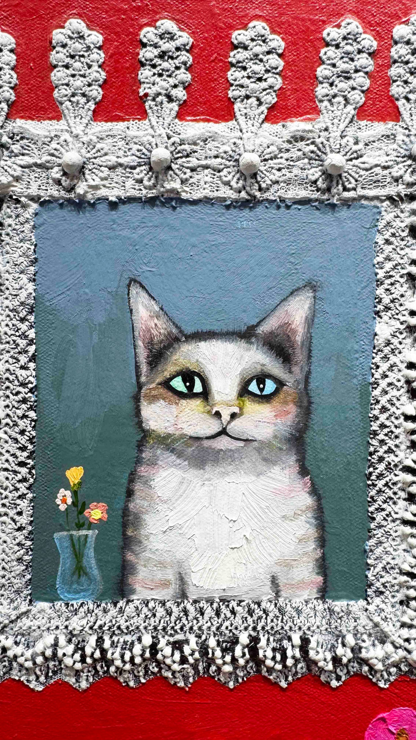 Morning Glories 48x48" - Oil Painting