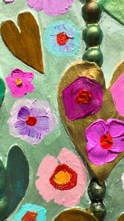 Morning Glories 48x48" - Oil Painting