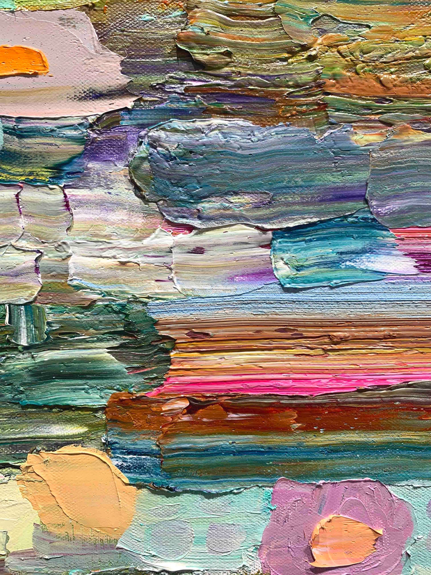 Paths 30 x 30" - Oil Painting