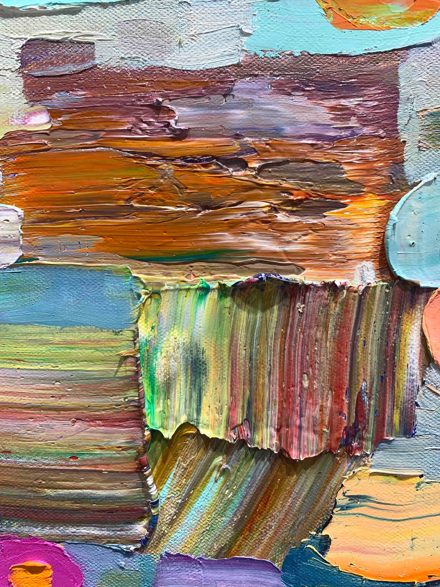 Paths 30 x 30" - Oil Painting