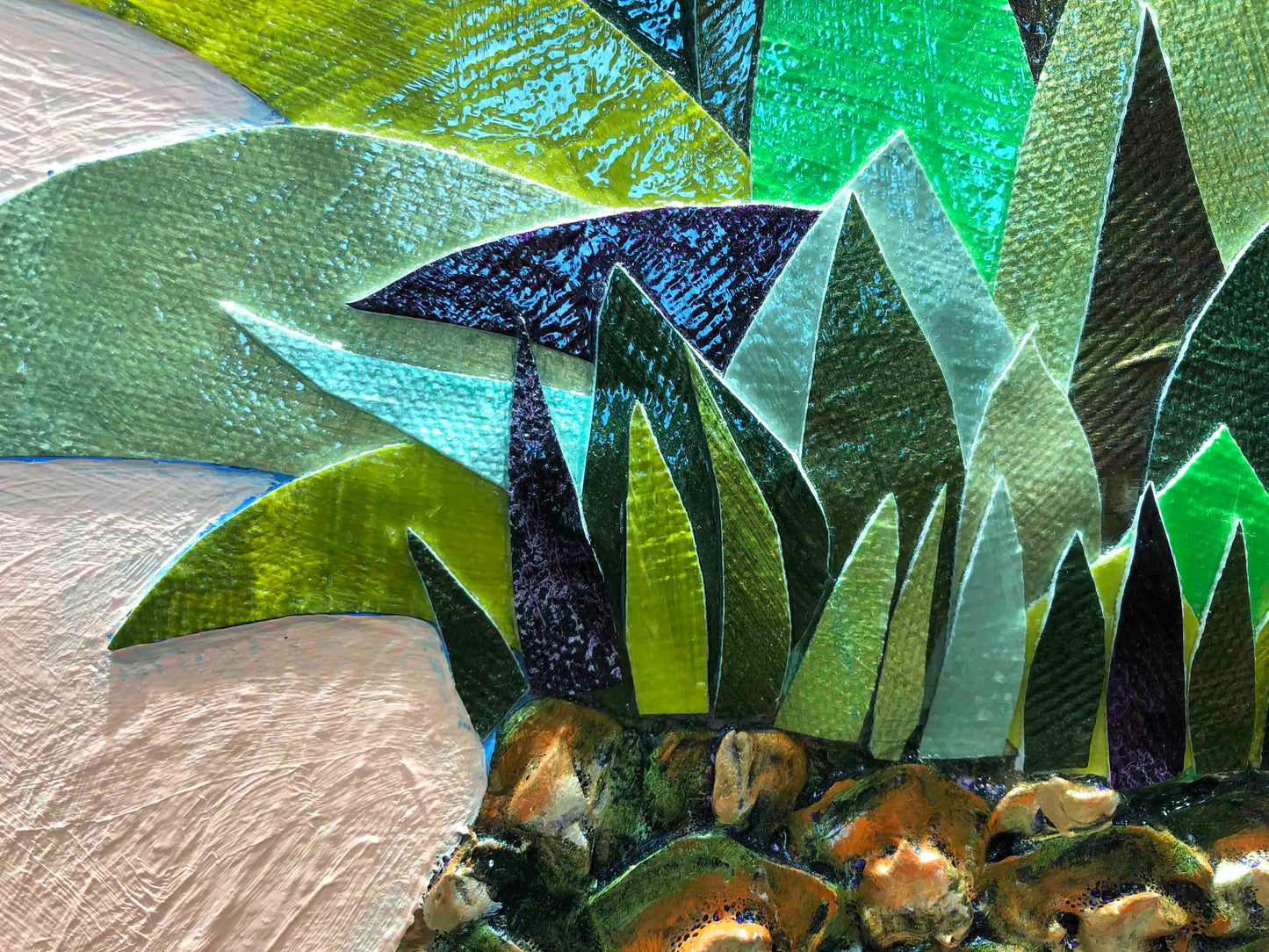 Pineapples 48 x 48" - Oil Painting