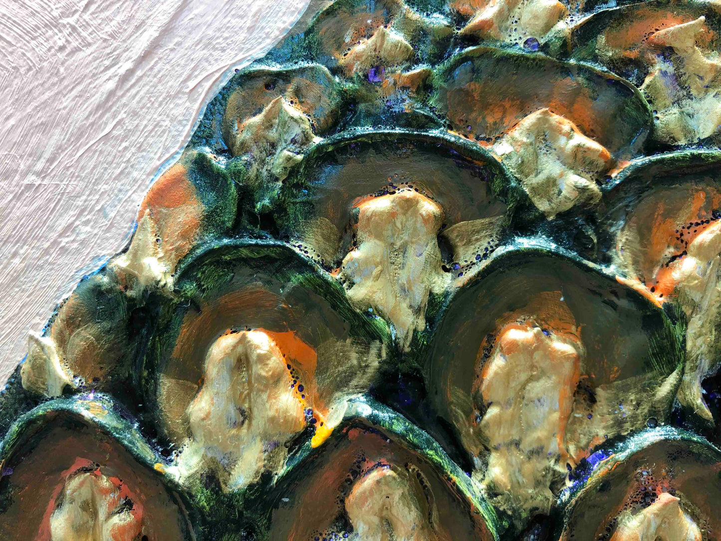 Pineapples 48 x 48" - Oil Painting