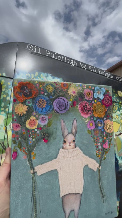 Bunny Bouquets - Canvas Print