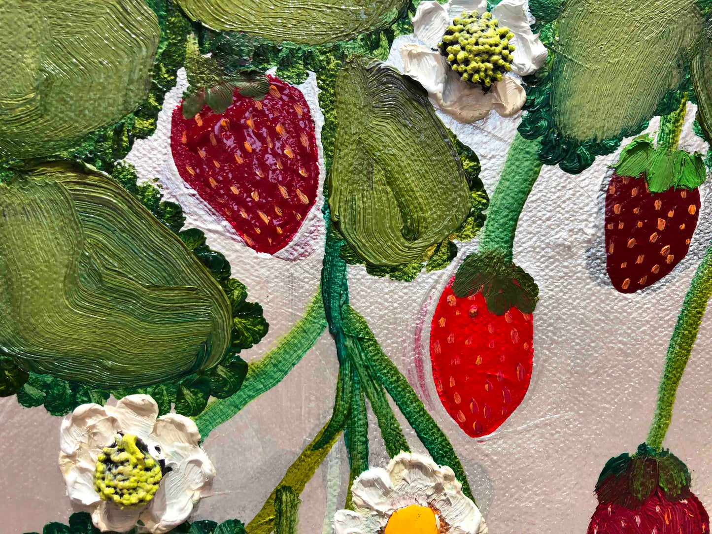 Peanut Butter & Jelly Sandwiches 24 x 24" - Oil Painting