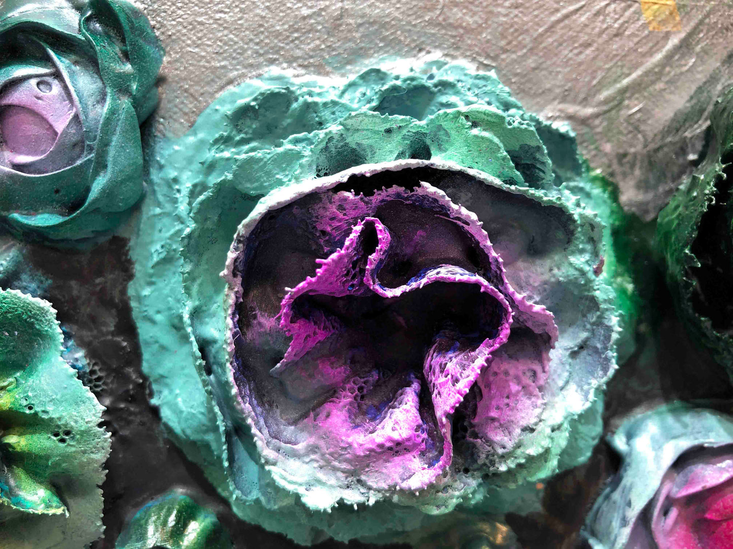 Peanut Butter & Jelly Sandwiches 24 x 24" - Oil Painting