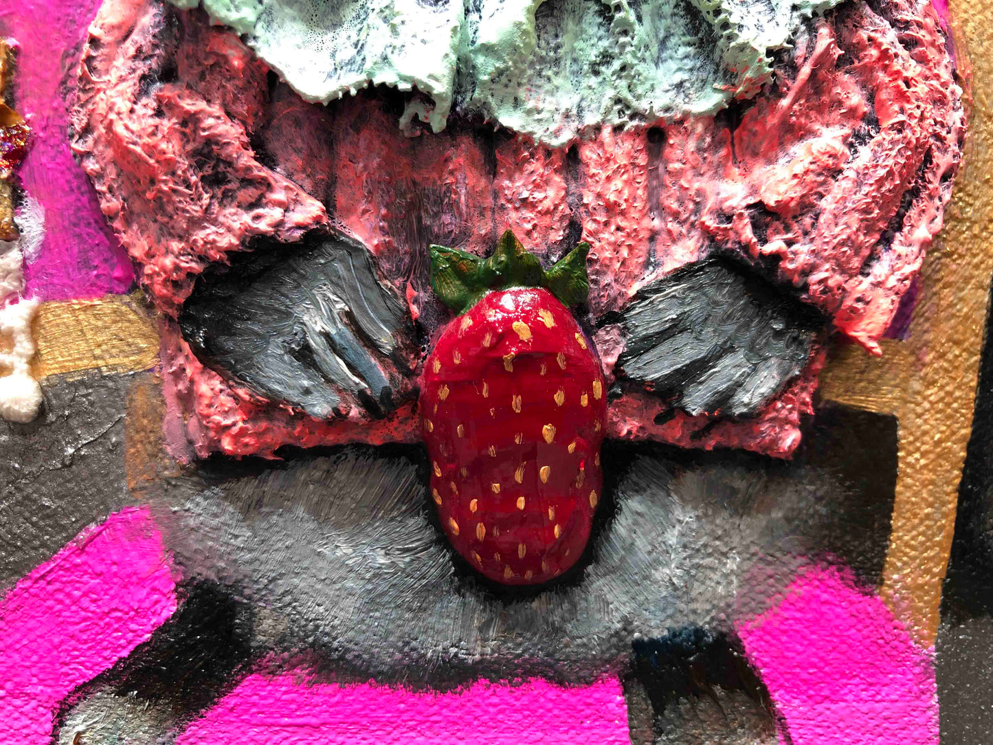 Peanut Butter & Jelly Sandwiches 24 x 24" - Oil Painting