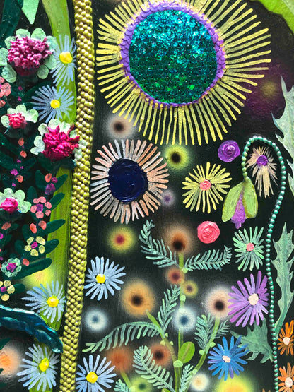 Sunflower Garden 7x6' - Oil Painting