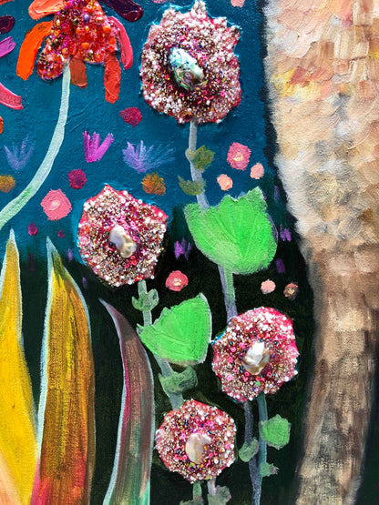 Tall Girl 7' x 5' - Oil Painting