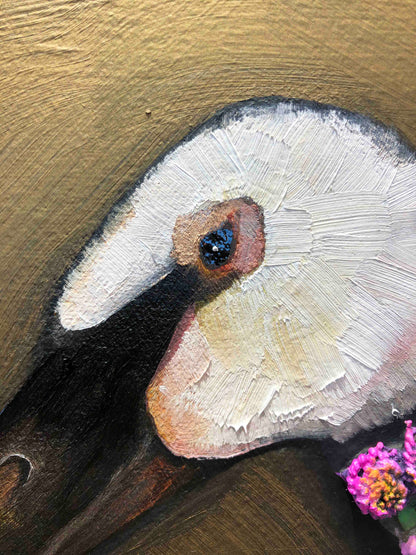 Swan 5x7ft - Oil Painting