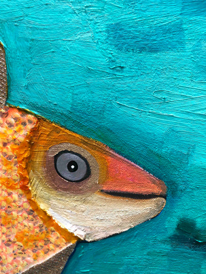 Swan 5x7ft - Oil Painting