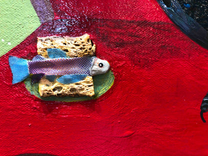 Turkey's House 60 x 42" - Oil Painting