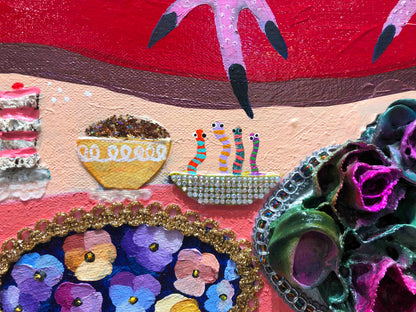 Turkey's House 60 x 42" - Oil Painting