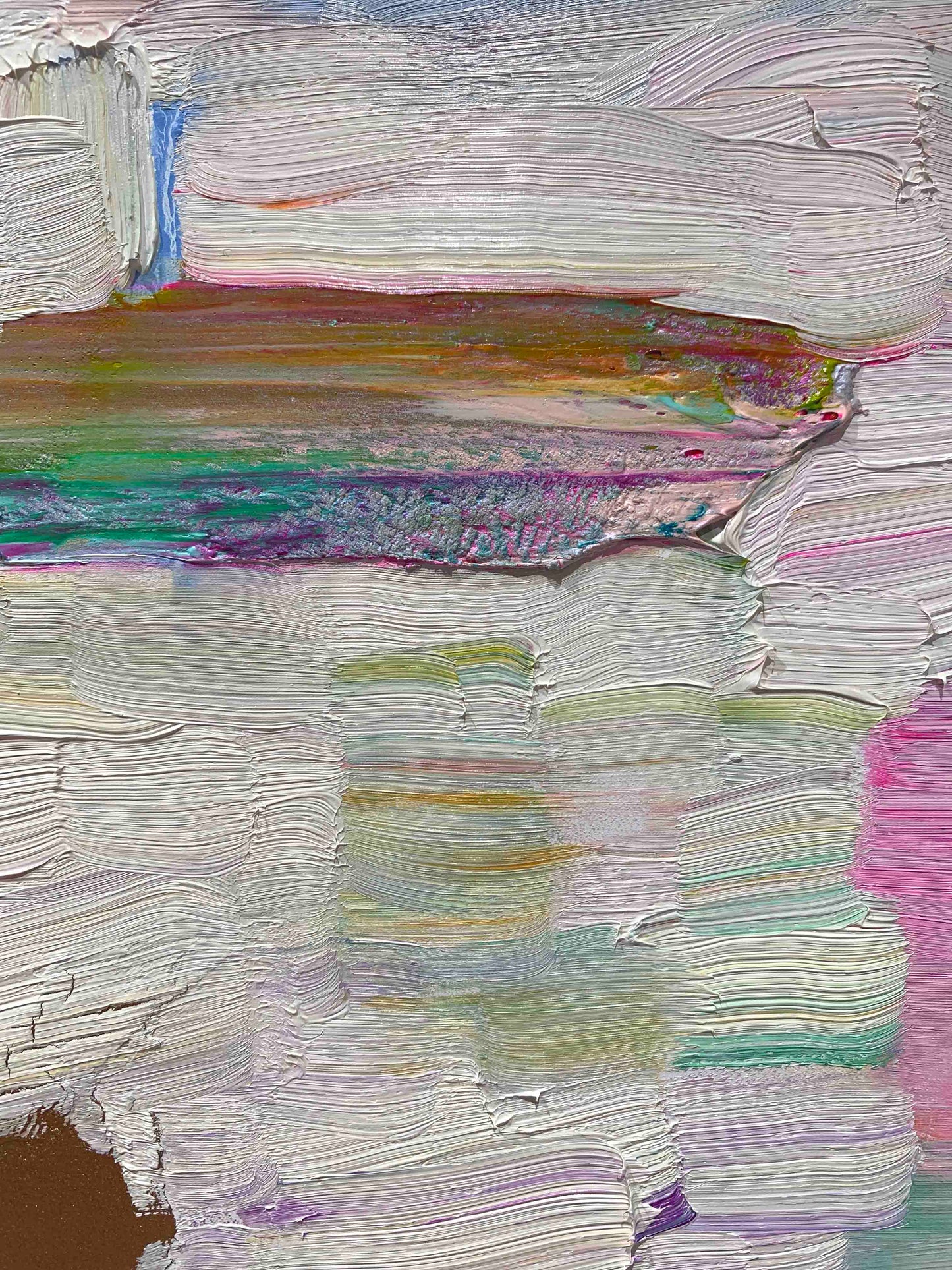 White Orchid 30 x 30" - Oil Painting