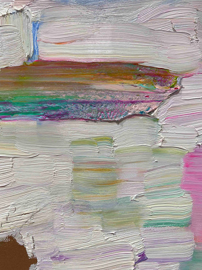 White Orchid 30 x 30" - Oil Painting