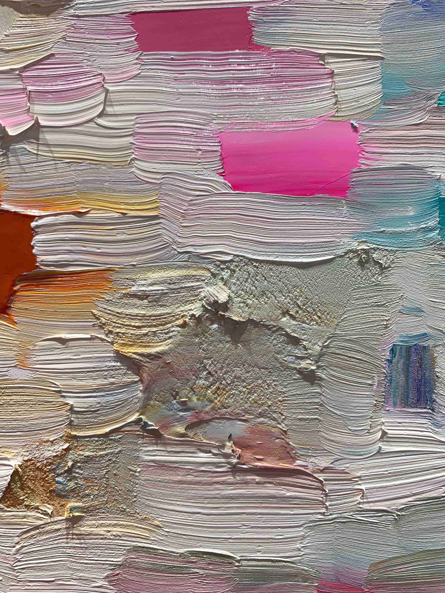 White Orchid 30 x 30" - Oil Painting