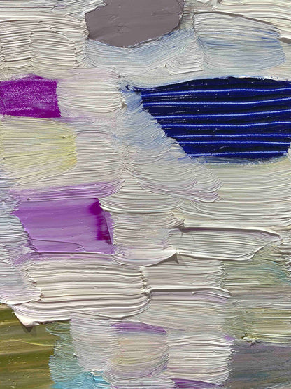 White Orchid 30 x 30" - Oil Painting